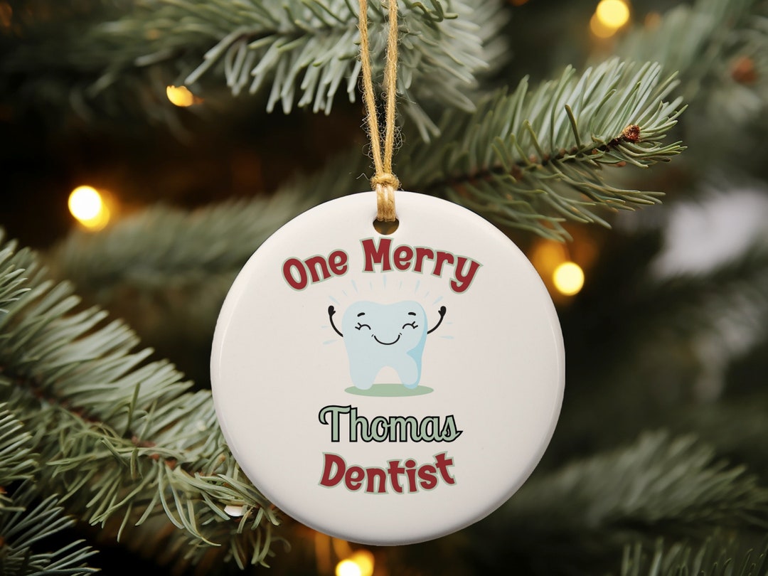 Dentist Christmas Ornament Personalized Ornament for Dental Etsy