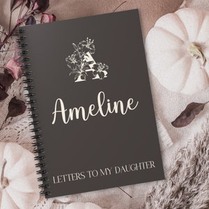 Personalized &#39;Letters to My Daughter&#39; Journal: Custom Monogram Keepsake