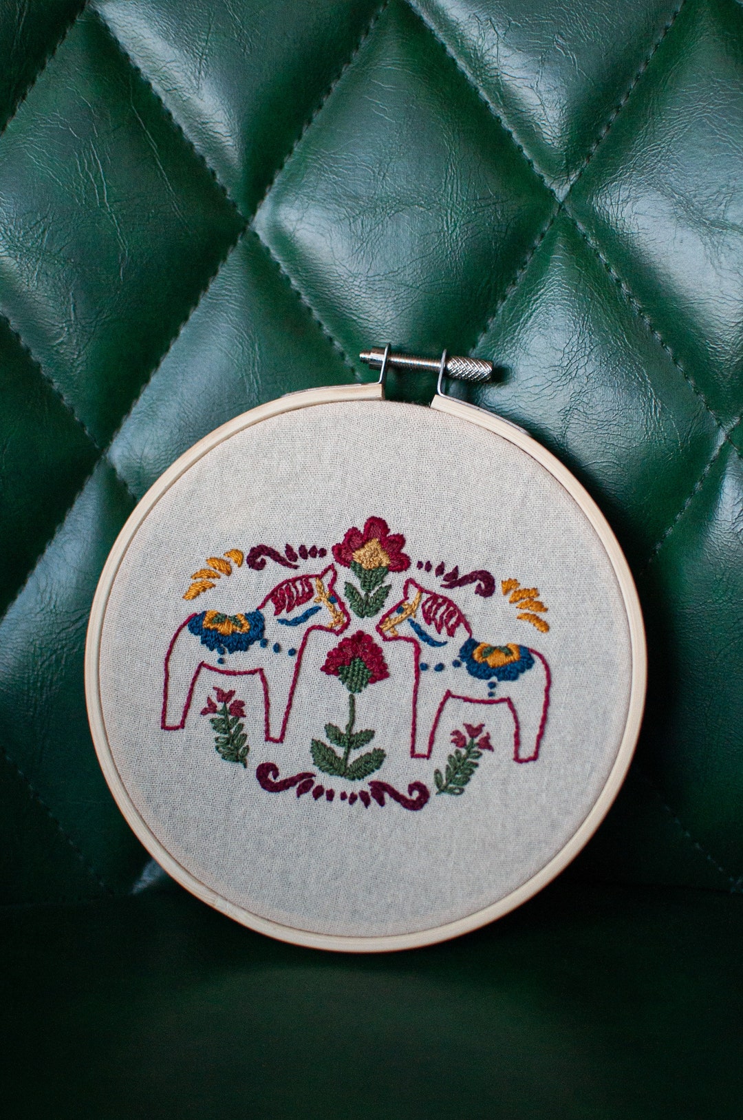 Dala Horse Embroidery Pattern Etsy