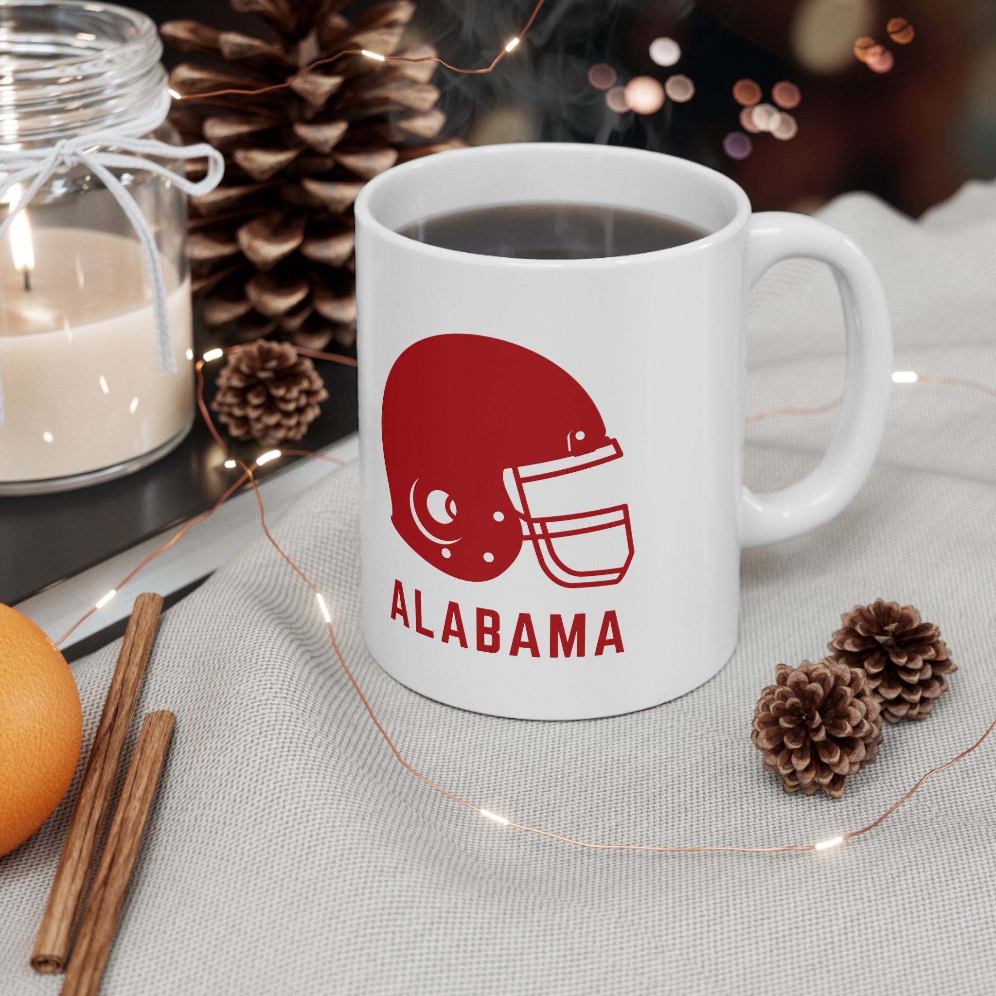 NCAA Alabama Crimson Tide Personalized Coffee Mug 15oz White  Alabama  crimson tide, Personalized coffee mugs, Alabama crimson