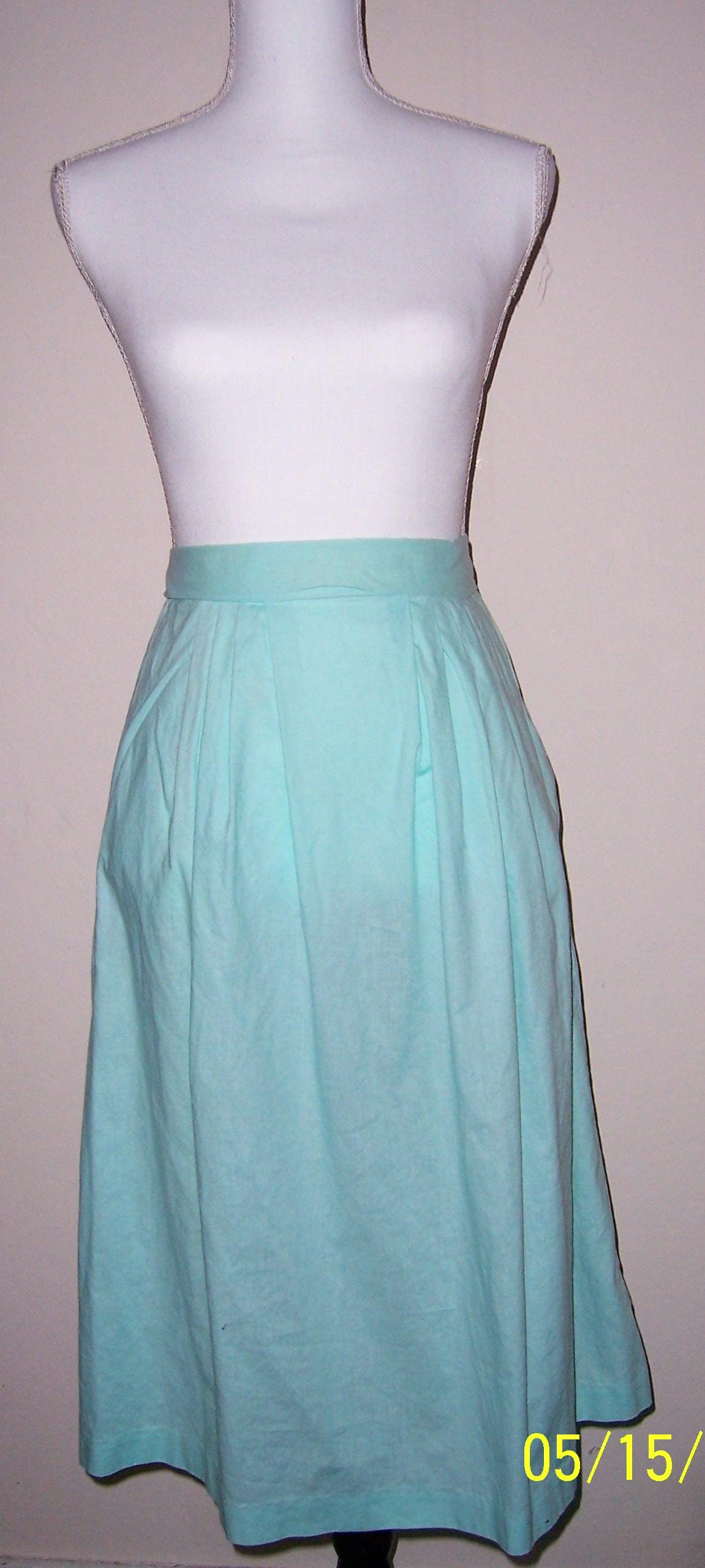Turquoise Skirt - Etsy
