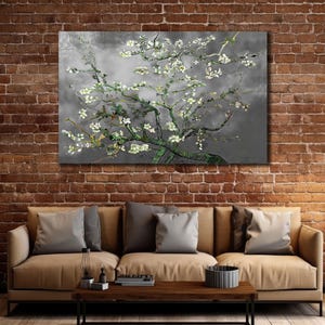 Japanese Cherry Blossom Canvas, Sakura Blossoms Wall Decor, Print on Canvas, Japanese Wall Art, Wall Hanging, Nature Art, Spring Home Decor