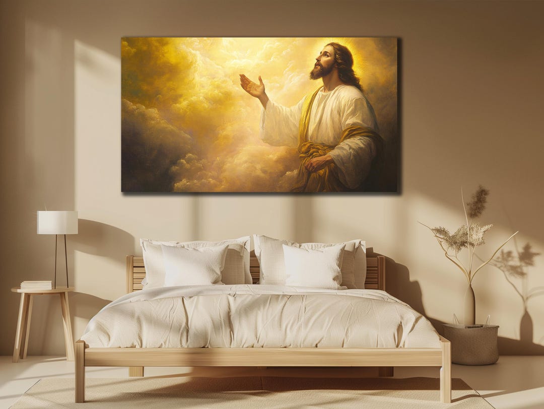 Jesus Canvas Print Art, Jesus Wall Art, House Gift İdea, Christian Art ...