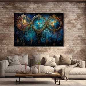 Dreamcatcher Canvas, Boho Dreamcatcher Wall Art, Ethnic Wall Decor, Print On Canvas, Office Decor, Spiritual Home Decor, Hippie Style Art