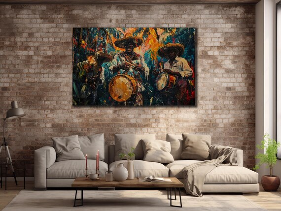 Mariachi Band Canvas Art: Mexican Music Wall Decor - Etsy