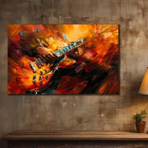 Man Playing Guitar Canvas Print, instrument Wall Decor, Music Wall Art, Home Decor Canvas Art, Housewarming Gift, Musical instrument Poster