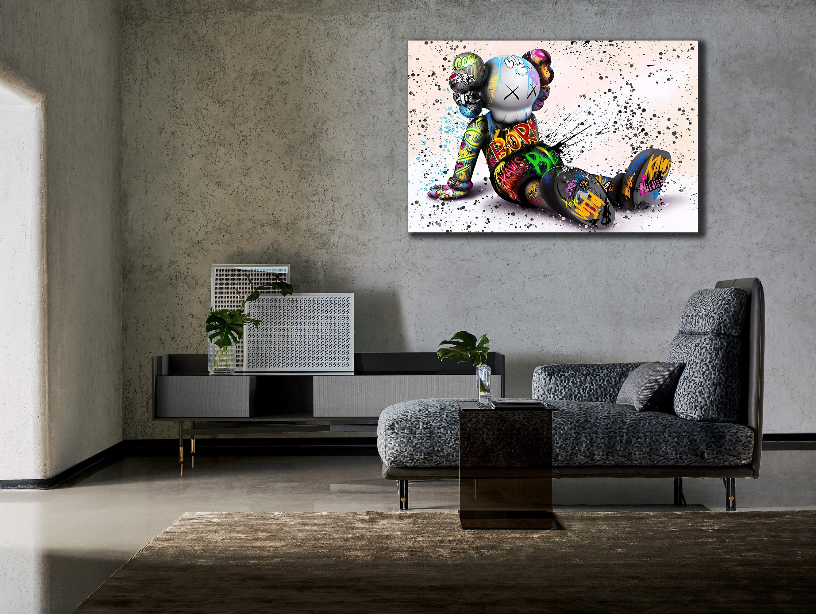 Air Kaws Poster, Hypebeast Poster Print, Pop Culture Wall Decor