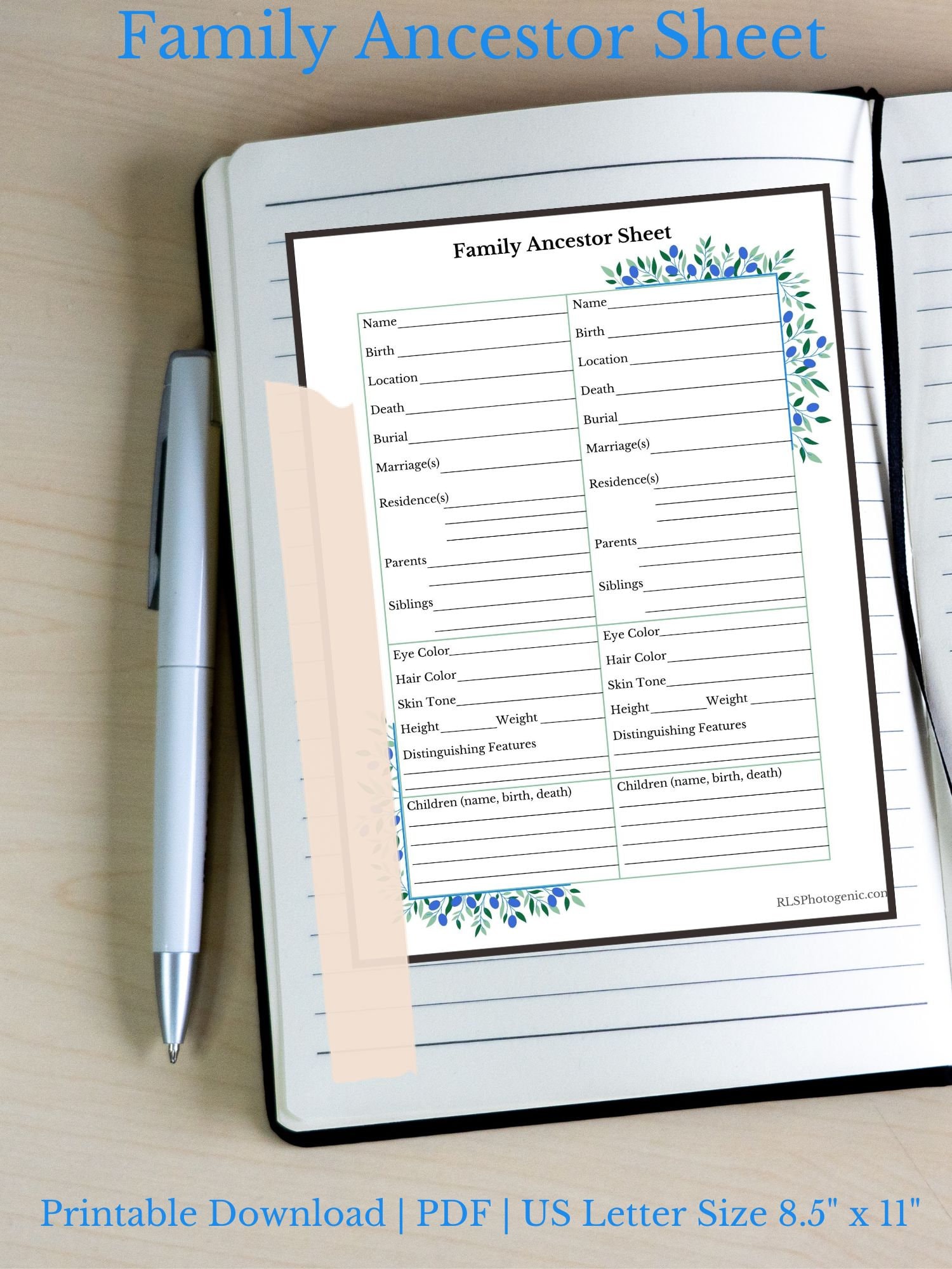 The Ancestry Printable Forms You Need For Your Family Tree - 2223r34