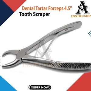 Tartar Forceps Calculus Remover Tooth Scraper 4.5" Dental Veterinary Dog Pet New CE