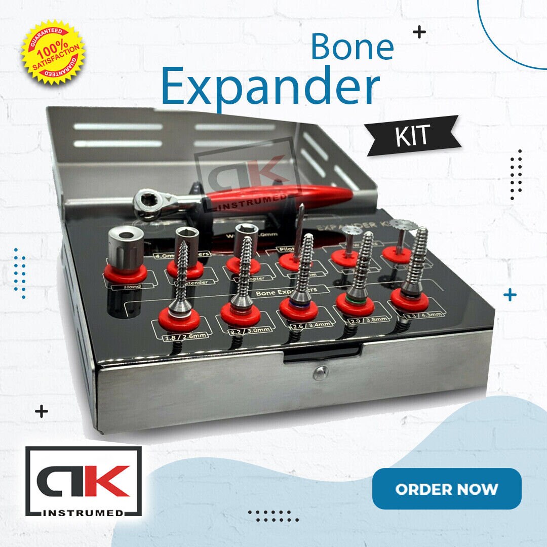 Bone Expander Kit Dental Implant Sinus Lift Instruments Screws Ratchet ...