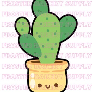 Cute Cactus Cookie Cutter STL Files