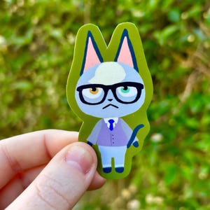 ACNH Cute Cat Villager Collectible Handmade Vinyl Diecut Sticker
