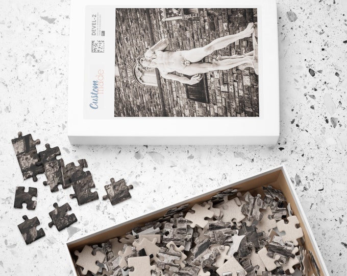 Statue of David Puzzle, Italy Puzzle, Landscape Photography Puzzle, Jigsaw Puzzle, Florence Italy Puzzle, Puzzle (500, 1014-piece)