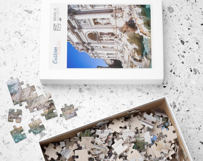 Trevi Fountain Puzzle, Rome Puzzle, Landscape Photography Puzzle, Jigsaw Puzzle, Rome Italy Puzzle, Puzzle (500, 1014-piece)