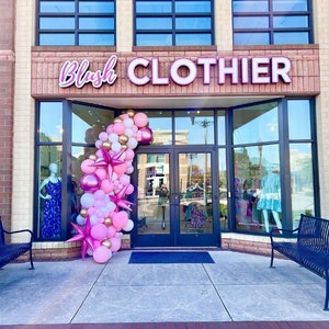 Grand Opening DIY Balloon Garland | Pink Balloon Garland | Bridal Shower | Birthday | Engagement Party |