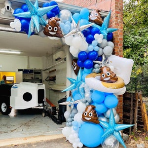 Grand Opening DIY Balloon Garland | Plumbing Balloon | Poop Balloon \ Fun Theme Balloon Garland