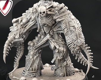 Bones Golem | Miniatures by Print Your Monsters | Mini for tabletop gaming, D&D, Pathfinder, and painting | Assembled and Primed