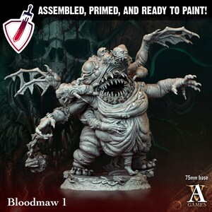 Bloodmaw | Miniatures by Archvillain Games | Resin Mini for Tabletop Gaming, D&D, Pathfinder, and Painting | Assembled and Primed