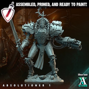 Absolutioner | Miniatures by Archvillain Games | Resin Mini for Tabletop Gaming, D&D, Wargaming, and Painting | Assembled and Primed