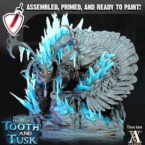 Talva - Claw of Winter | Miniatures by Archvillain Games | Resin Mini for Tabletop Gaming, D&D, Pathfinder, Painting | Assembled and Primed