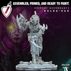 El Voriel | Miniatures by Archvillain Games | Resin Mini for Tabletop Gaming, D&D, Wargaming, Painting | Assembled and Primed