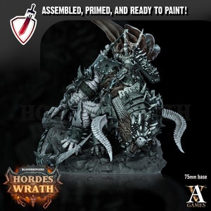 Grumlak Riders | (Large) Miniatures by Archvillain Games | Resin mini for tabletop gaming, D&D, Pathfinder, painting | Assembled and Primed