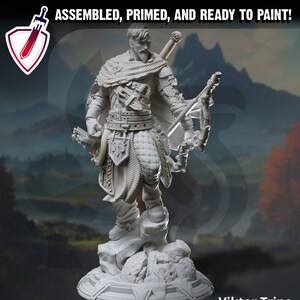 Viktor Trine – The Silent Ranger | Miniatures by DM Stash | Great for Tabletop Gaming, D&D, Pathfinder, and Painting | Assembled and Primed