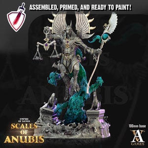 Anubis | (Massive) Miniature by Archvillain Games | Resin Mini For Tabletop Gaming, D&D, Pathfinder, and Painting | Assembled and Primed