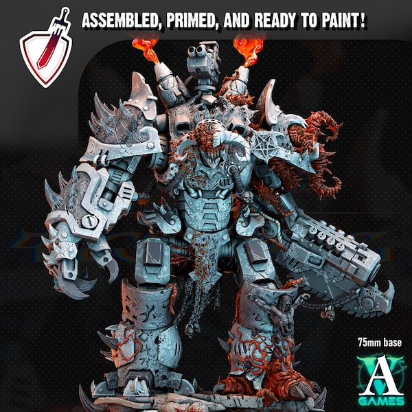 Armari Chaosbred Devastators | Archvillain Games | Miniature | RESIN | Tabletop | RPG | Gaming | Wargaming | Proxy | Assembled and Primed