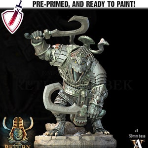 Khampsos | Miniatures by Archvillain Games | Resin Mini for Tabletop Gaming, D&D, Pathfinder, Painting | Assembled and Primed