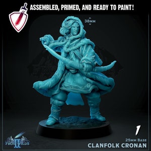 Clanfolk | Miniatures by Mammoth Factory | Resin Mini For Tabletop Gaming, D&D, Pathfinder, and Painting | Assembled and Primed
