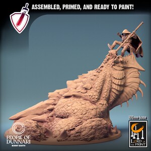 Dunnari Wyvern | (Large) Miniature by Lord of the Print | Resin Mini For Tabletop Gaming, D&D, Pathfinder, Painting | Assembled and Primed
