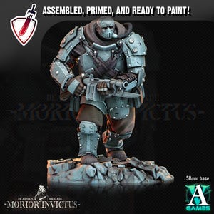 Morior Iron Guard | Miniatures by Archvillain Games | Resin Mini for Tabletop Gaming, D&D, Wargaming, Painting | Assembled and Primed