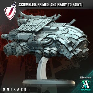 Onikaze | (Massive) Resin Miniatures by Archvillain Games | For Tabletop Gaming, D&D, Wargaming, Painting | Assembled and Primed