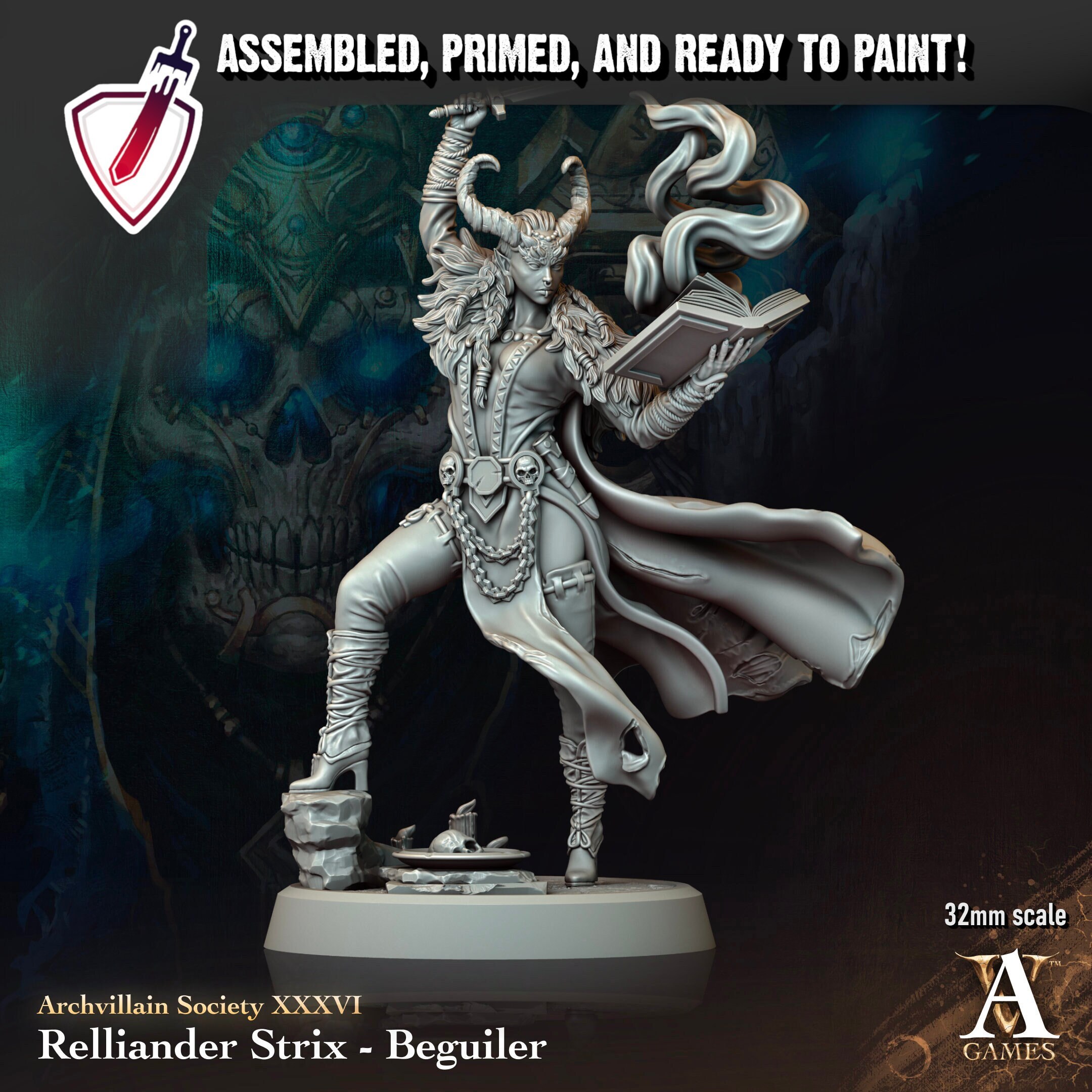Relliander Strix | Miniature by Archvillain Games | Resin