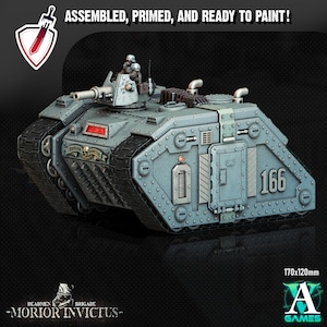 Morior M1 Badger | (Massive) Miniature by Archvillain Games | Resin Mini for Tabletop Gaming, D&D, Wargaming, Painting | Assembled + Primed