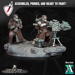 Morior Heavy Infantry | Miniatures by Archvillain Games | Resin Mini for Tabletop Gaming, D&D, Wargaming, Painting | Assembled and Primed