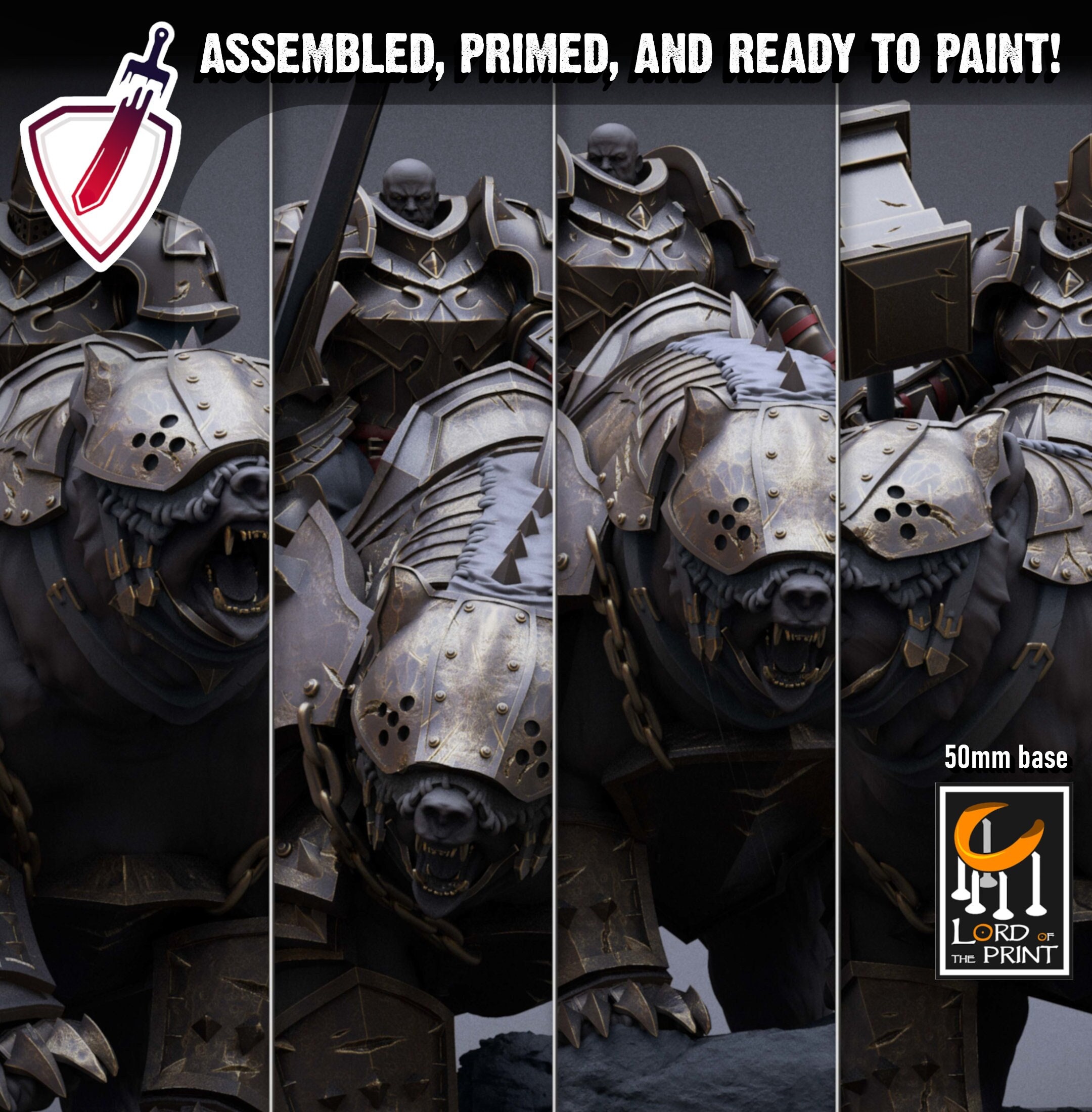 マウントされたテンプル騎士団 | Lord of the Print によるミニチュア