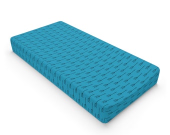 Turquoise ARROWS Baby Changing Pad Cover