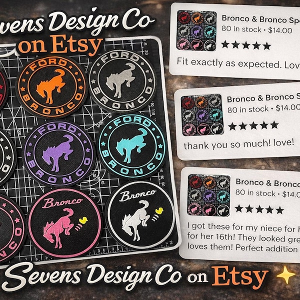 Bronco & Bronco Sport - Dessous de verre (Ensemble de 2)