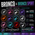 Bronco & Bronco Sport - Car Coasters (Set of 2)