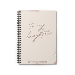 Cuaderno para mi hija, cartas de mamá, diario personalizado