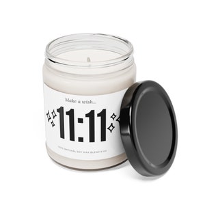 11:11 Make A Wish Candle, Scented Soy Candle, 9oz