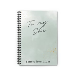 Cuaderno para mi hijo, cartas de mamá, diario personalizado