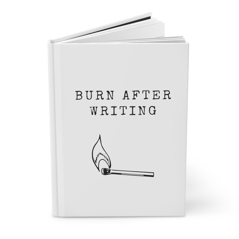 Burn After Writing Journal, Burn Book, Funny Hardcover Journal Etsy