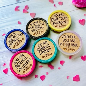 PlayDoh Valentines Day lid inserts - laser cut file SVG
