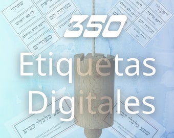 350 Etiquetas Digitales para Péndulo Hebreo