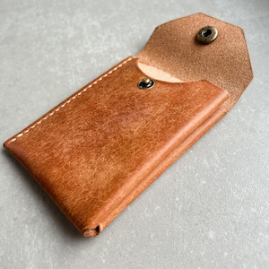 Porta-cartões fino de couro com bolso frontal e bolso para moedas | Porta-cartões minimalista de couro | Carteira de couro de grão superior | | Monograma personalizado