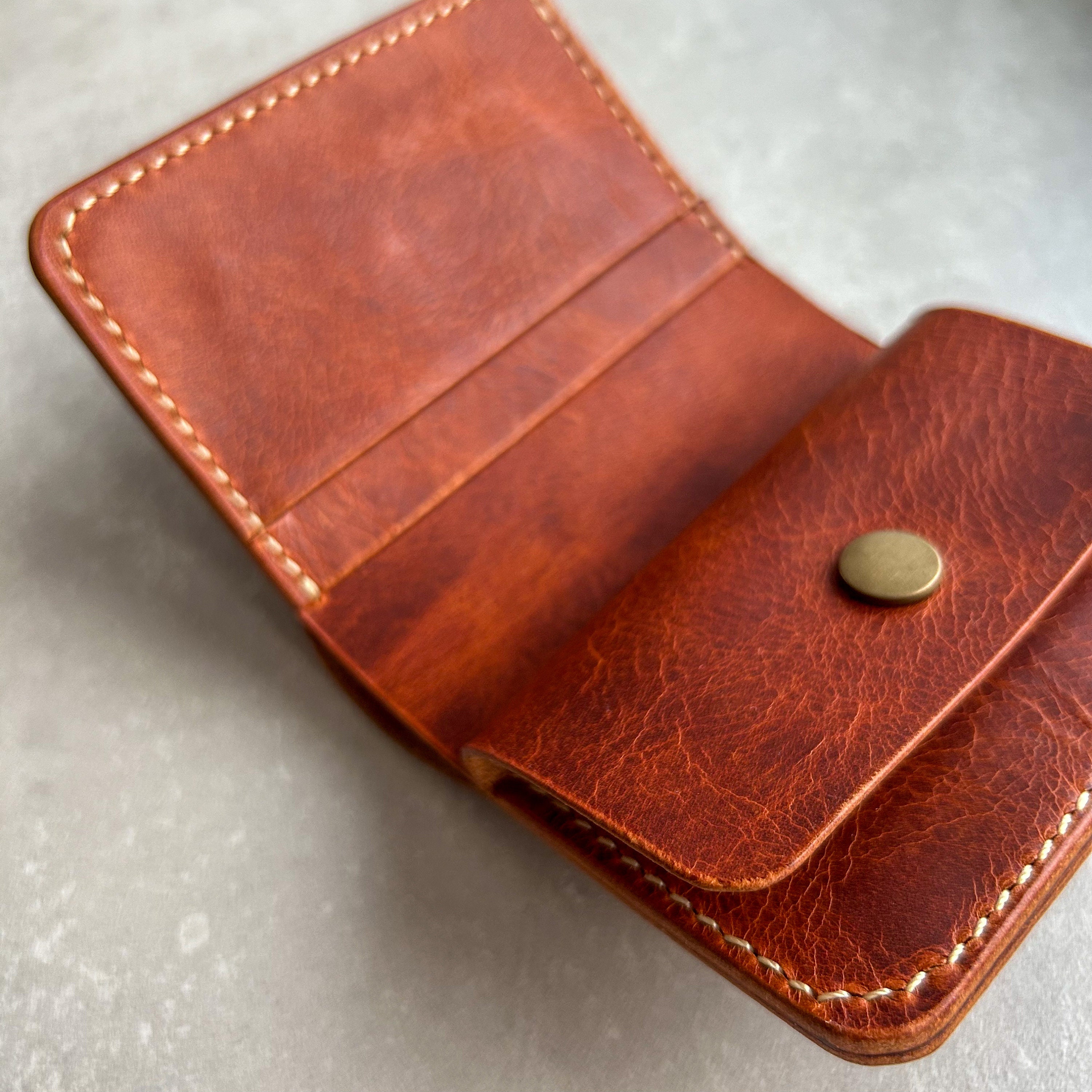 Crazy Horse Bifold Leather Wallet With Coin Pocket | Wallet