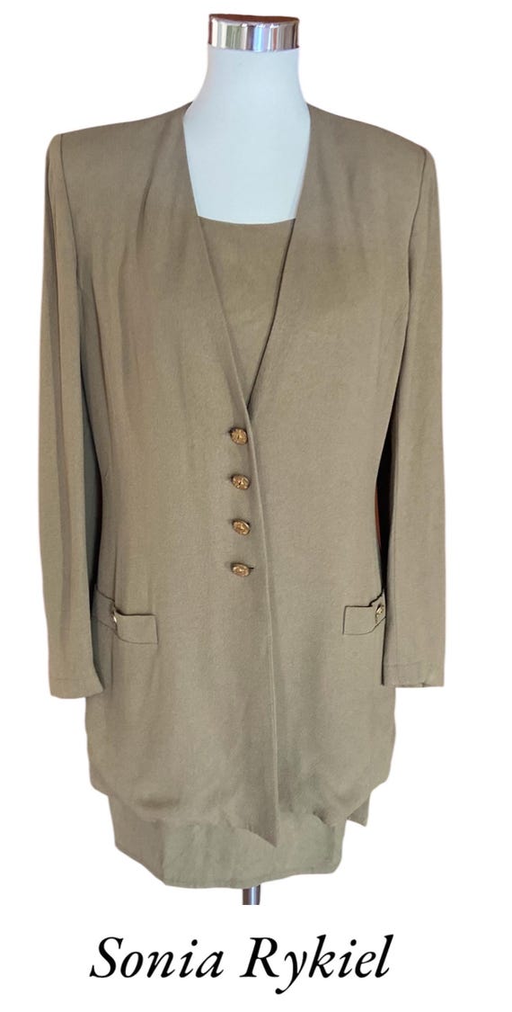 スーツ・フォーマル・ドレス 80s SONIA RYKIEL Vintage Setup 2pieces Vintage Two-piece Blazer and Dress Set by Sonia Rykiel